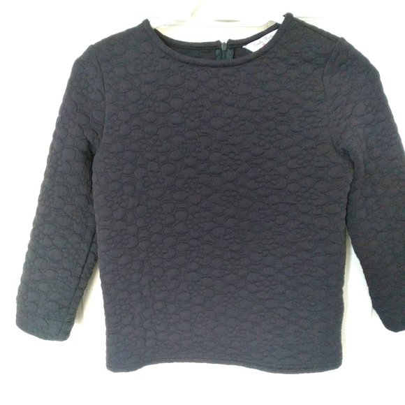 Brooks Brothers girl L quilted navy blue top with zipper closure - Picture 1 of 5